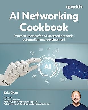 Book cover of "AI Networking Cookbook" by Eric Chou