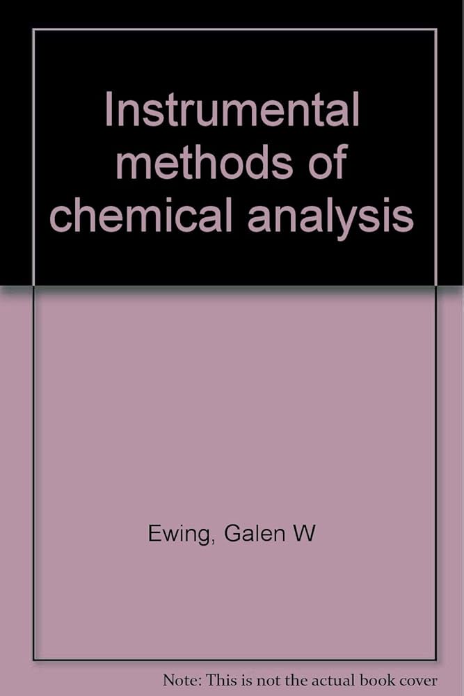 Instrumental Methods of Chemical Analysis