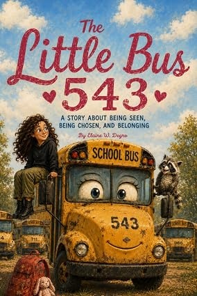 The story follows Little Bus 543 as it proudly serves its community, carrying passengers and helping people reach their destinations. Along the way, young readers learn about kindness, responsibility, perseverance, and the important role every helper plays in everyday life.