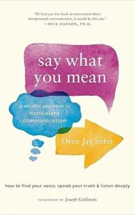 Say What You Mean A Mindful Approach to Nonviolent Communication book cover
