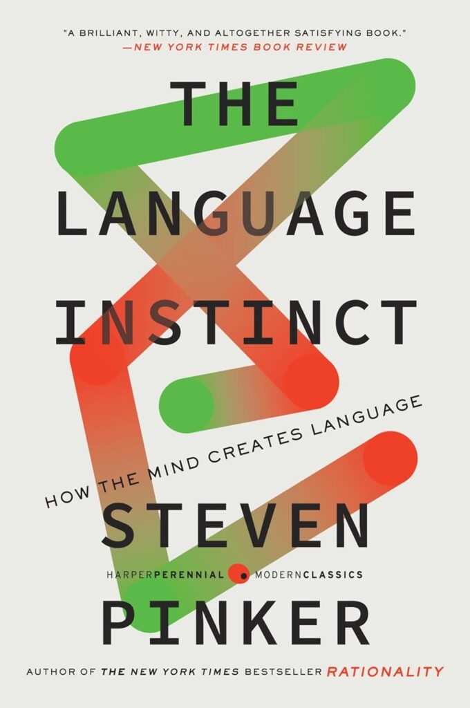 The Language Instinct by Steven Pinker book cover
